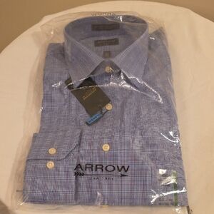 Arrow Men's Classic Plaid Dress Shirt